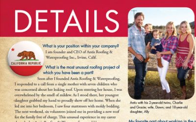Check out our Founder & CEO, Charles Antis, featured in the NRCA’s Professional Roofing Magazine!