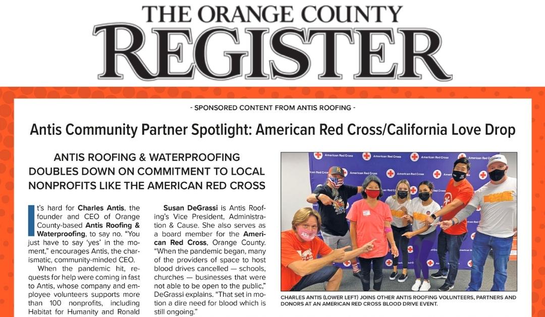 OC Register Community Partner Spotlight: American Red Cross/California Love Drop